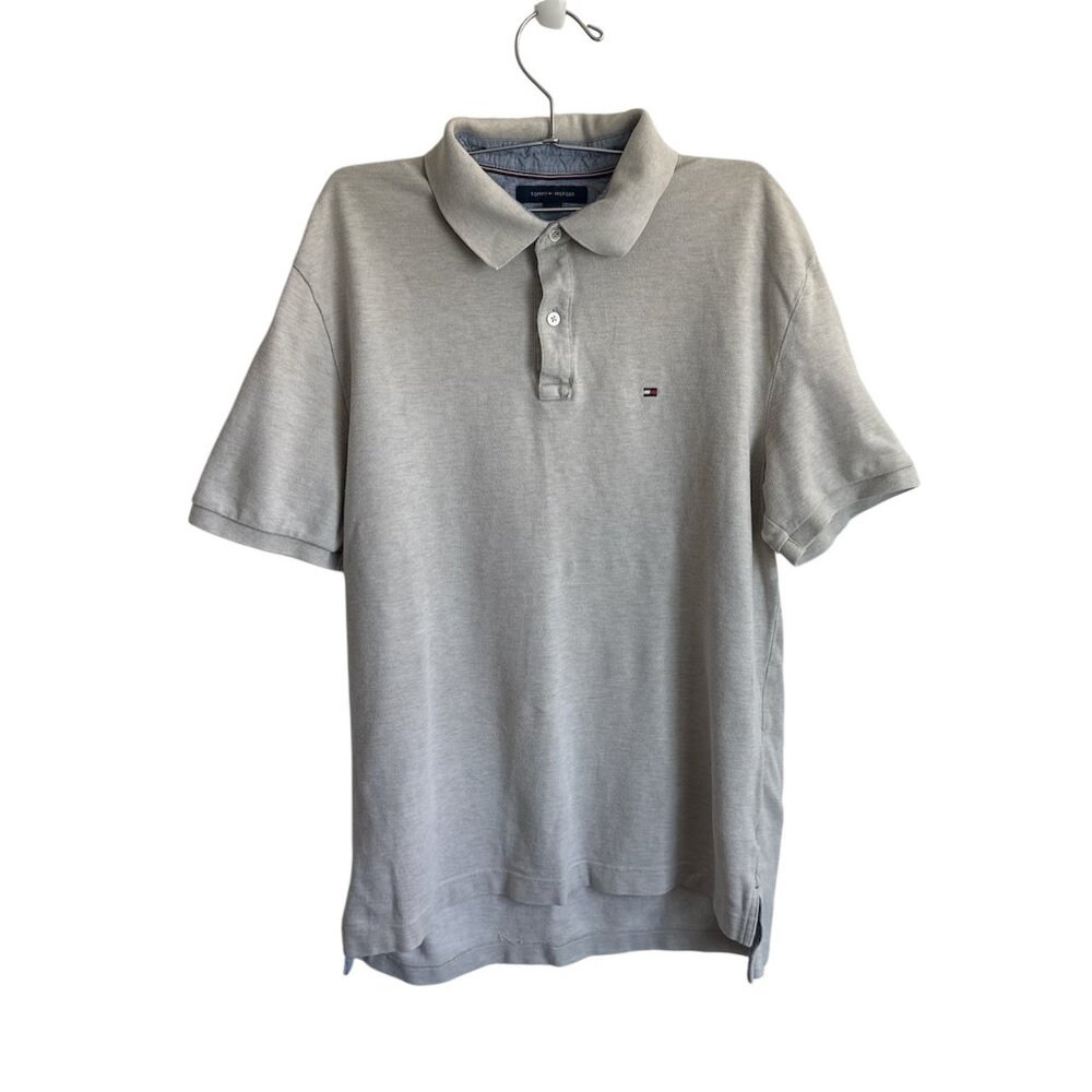Tommy Hilfiger Classic Fit Coupe Classique Short Sleeve 1/4 Button down Pullover